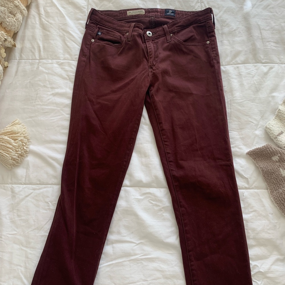 AG burgundy pants